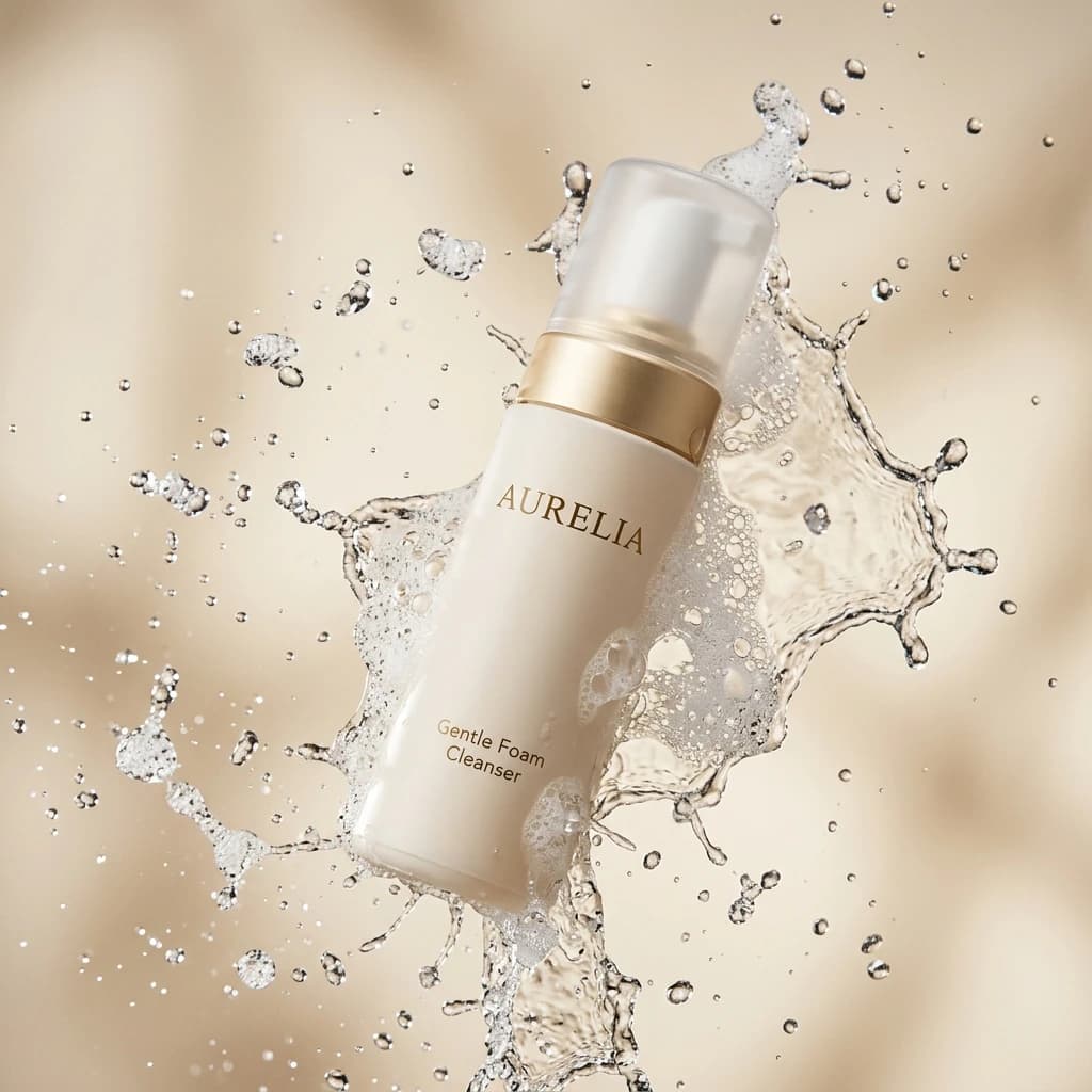AURELIA Gentle Foam Cleanser detail perspective